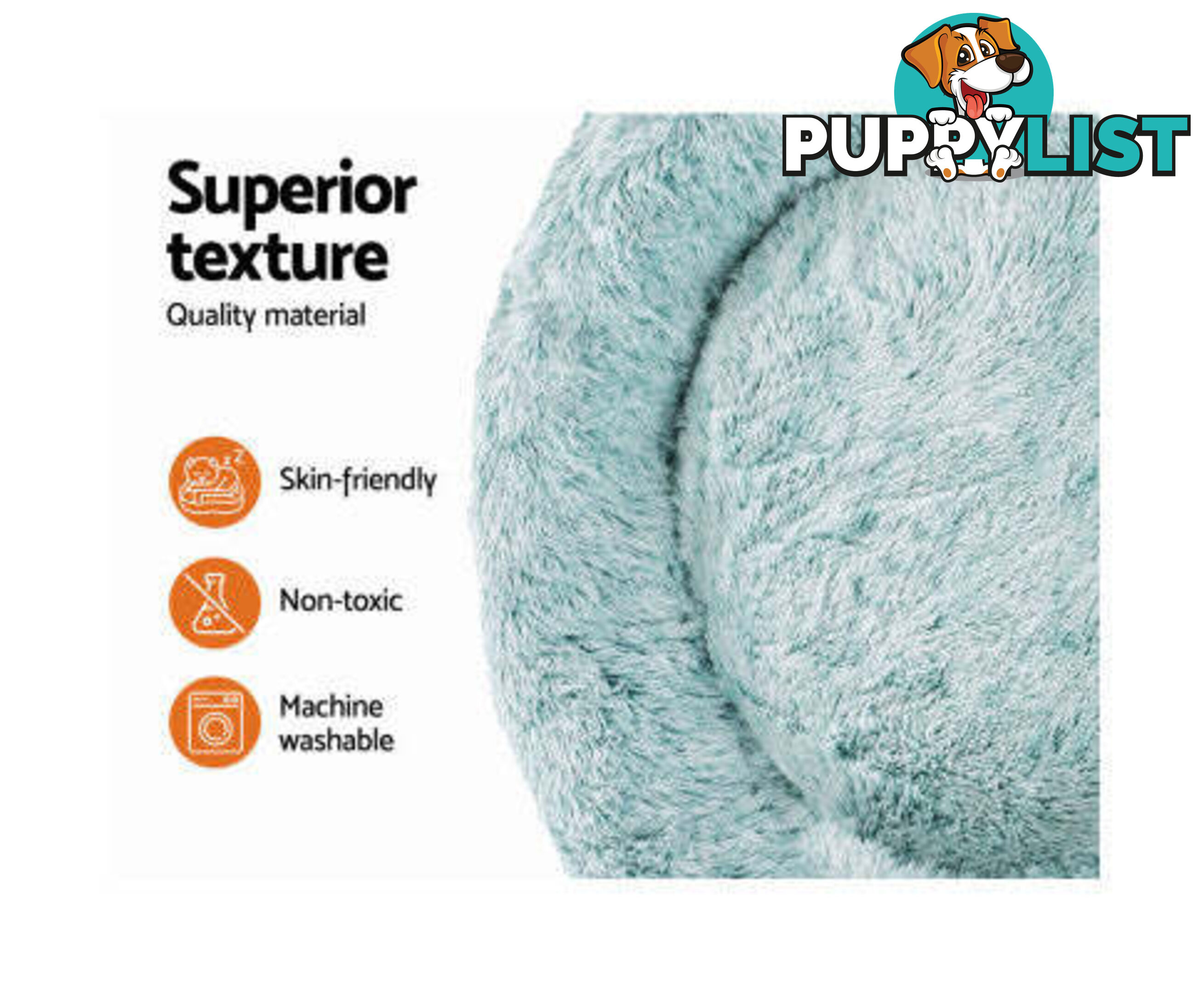Pet Bed Dog Cat Calming Bed Sleeping Comfy Washable - PET-BED-D90-PK