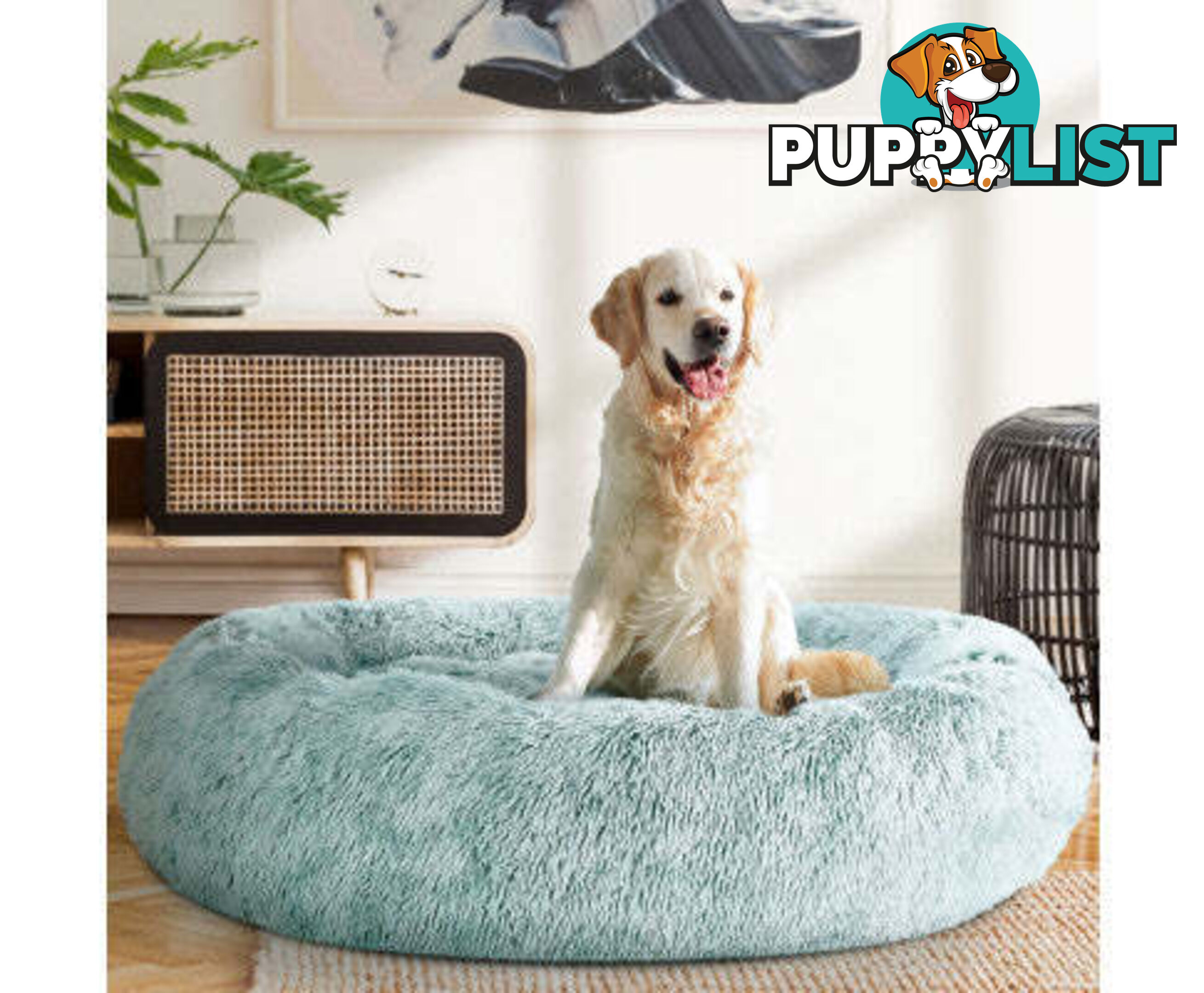 Pet Bed Dog Cat Calming Bed Sleeping Comfy Washable - PET-BED-D90-PK