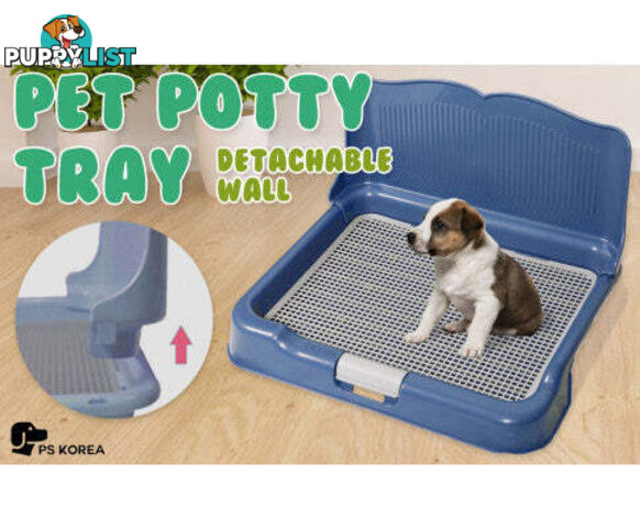 PS KOREA Dog Potty Tray Training /Toilet with Detachable Wall - V274-PET-POTT2-GY