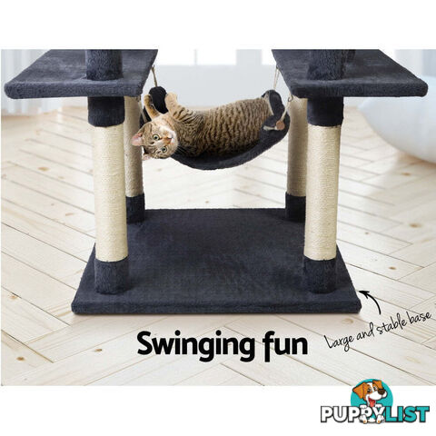 i.Pet Cat Tree 184cm Tower Scratching Post Scratcher Wood Trees Condo Bed House - PET-CAT-FL09-GR