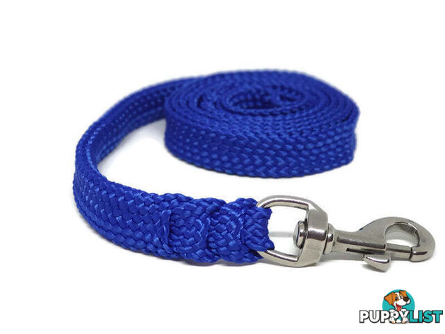 1.8m to 10m Long Dog Lead No Stitching Tough Yarnix 20mm Wide - YNXLD201.8BRBLK