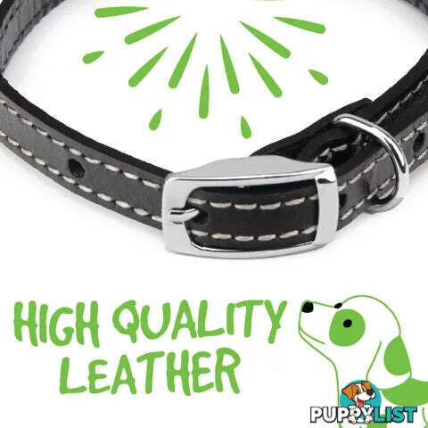 LEATHER COLLARS - BAINBRIDGE - BB-A7020-BLK
