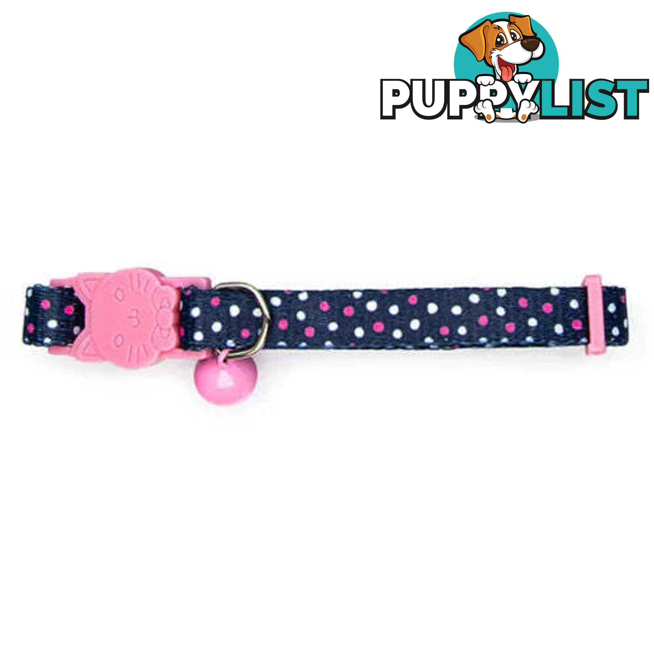 DOTTED CAT COLLAR - BAINBRIDGE - BB-A7268-PNK