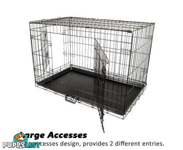 Paw Mate Wire Dog Cage Foldable Crate Kennel with Tray - V274-PET-WC42