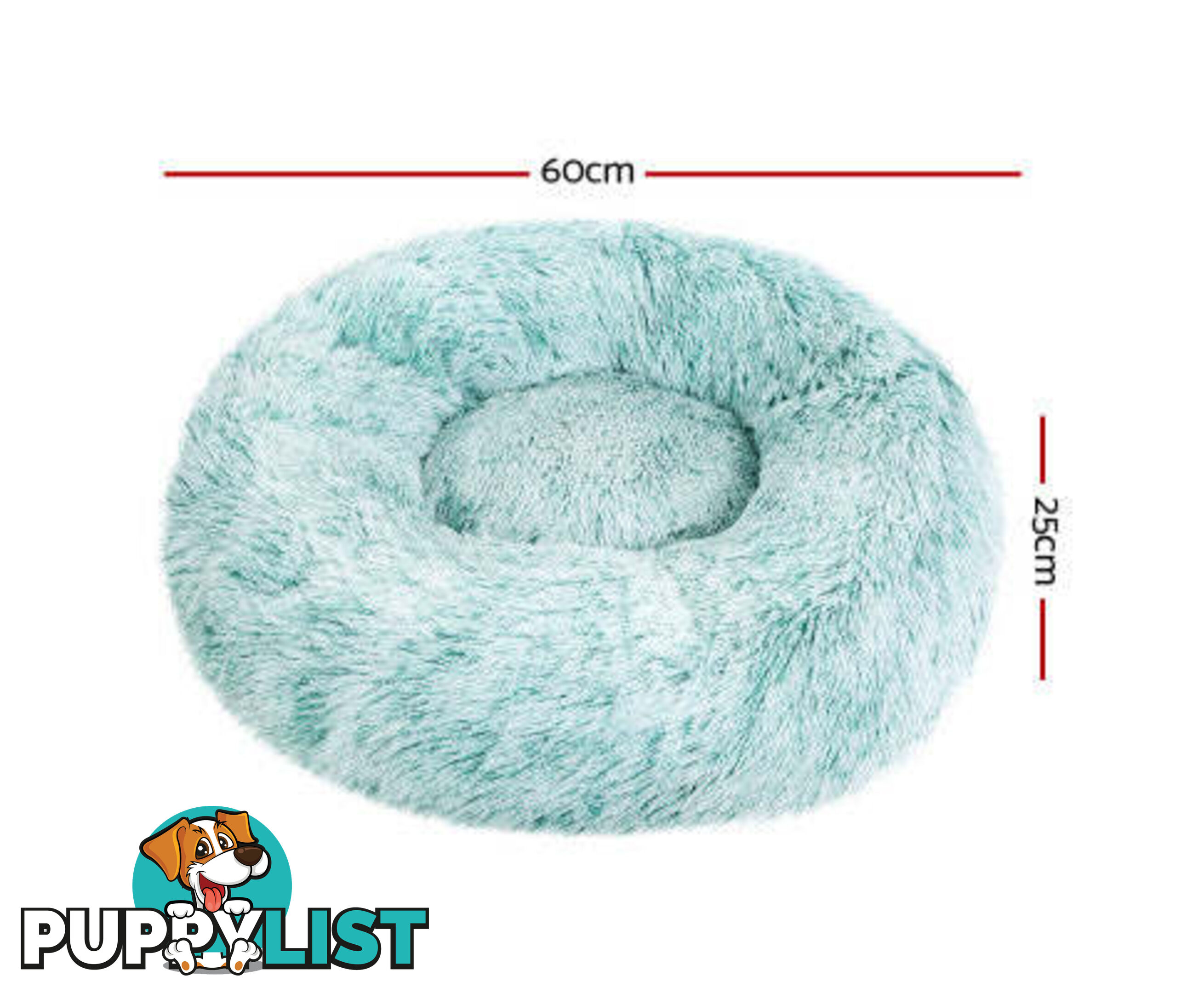 Pet Bed Dog Cat Calming Bed Sleeping Comfy Washable - PET-BED-D110-LTGR