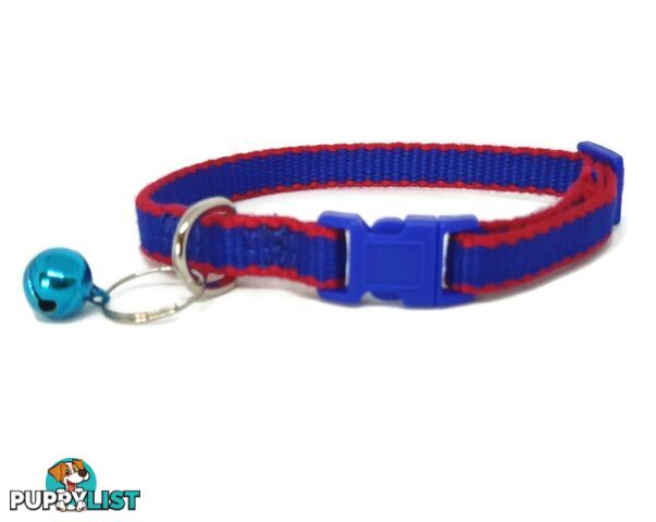 100% Pure Bamboo Fibre Cat Collar Plastic Buckle - Moondidley Pets - MDPCOLCATBRN