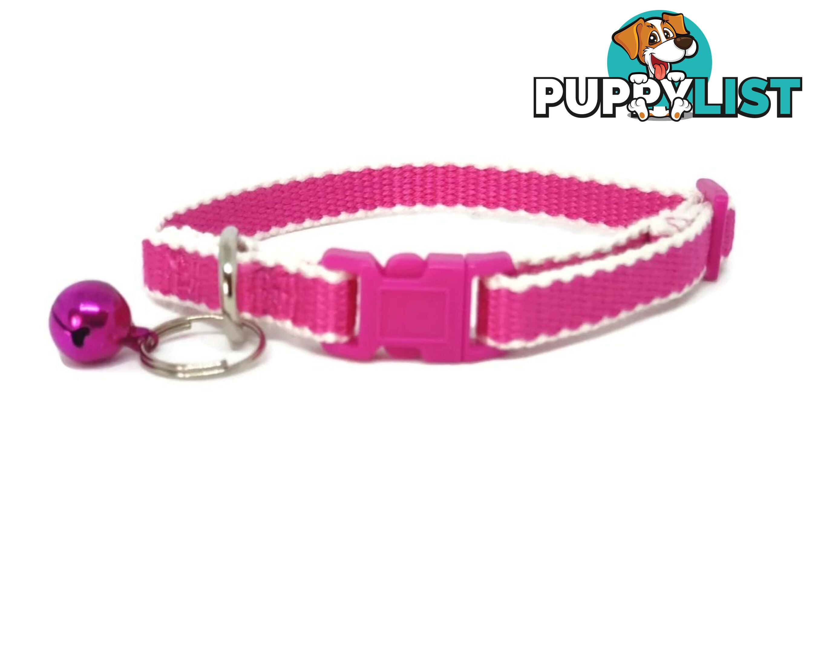 100% Pure Bamboo Fibre Cat Collar Plastic Buckle - Moondidley Pets - MDPCOLCATBRN