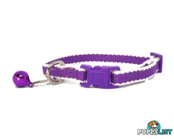 100% Pure Bamboo Fibre Cat Collar Plastic Buckle - Moondidley Pets - MDPCOLCATBRN