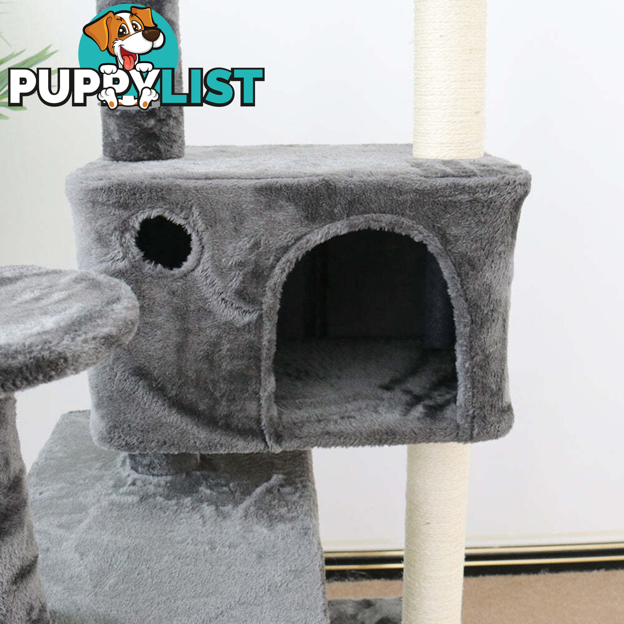 CATIO Chipboard Flannel Cat Scratching Tree - Abstract Deluxe 50x50x127cm - V390-C200226