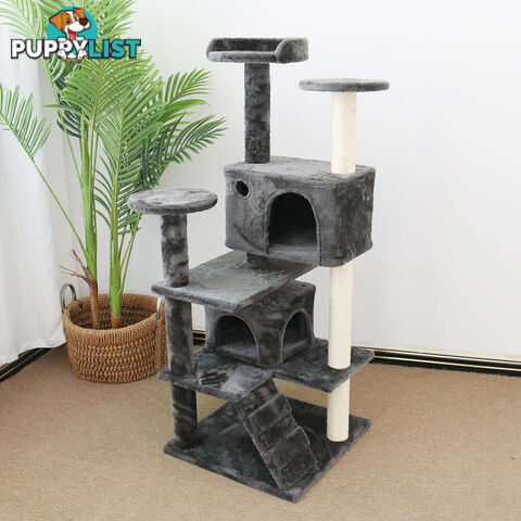 CATIO Chipboard Flannel Cat Scratching Tree - Abstract Deluxe 50x50x127cm - V390-C200226