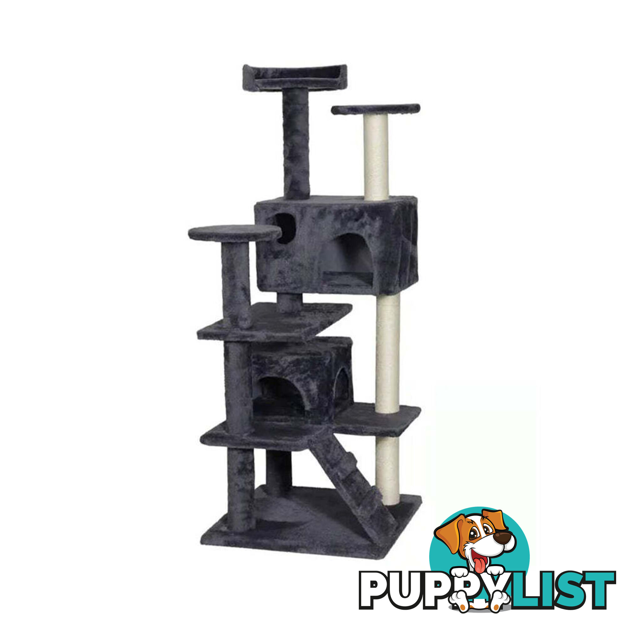 CATIO Chipboard Flannel Cat Scratching Tree - Abstract Deluxe 50x50x127cm - V390-C200226