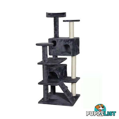 CATIO Chipboard Flannel Cat Scratching Tree - Abstract Deluxe 50x50x127cm - V390-C200226