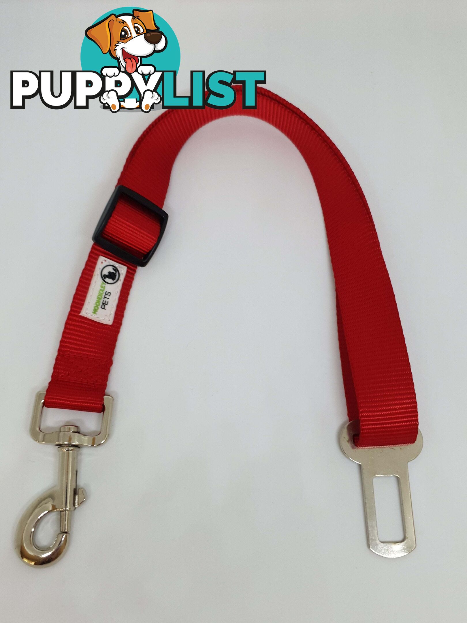 Seat Belt Safety Travel Attachment Connector - Moondidley Pets - MDPSBBLK