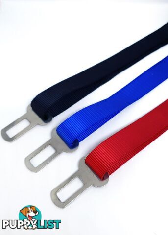 Seat Belt Safety Travel Attachment Connector - Moondidley Pets - MDPSBBLK