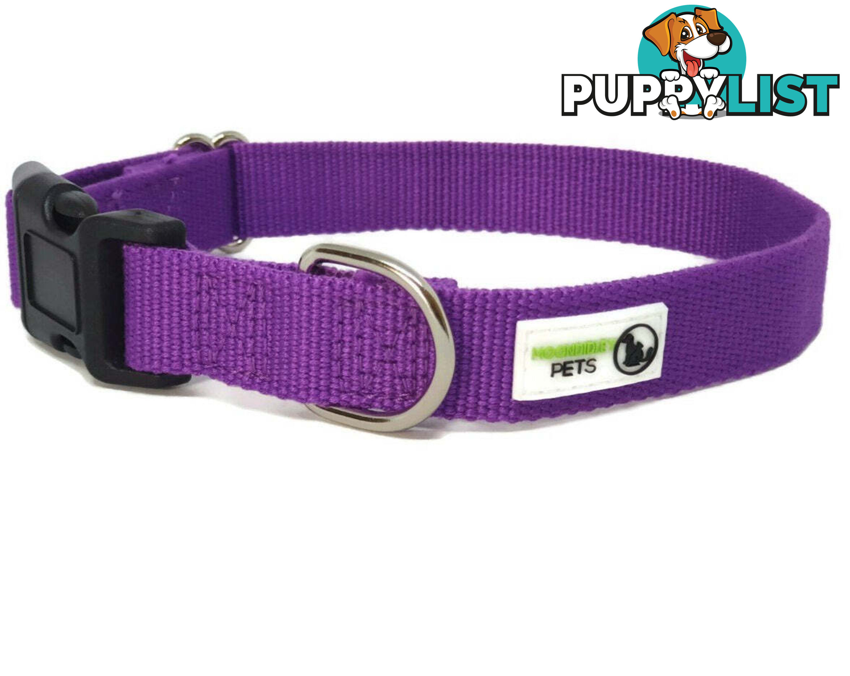100% Pure Bamboo Fibre Dog Collar Plastic Buckle - Moondidley Pets - MDPCOLBAMSPUR