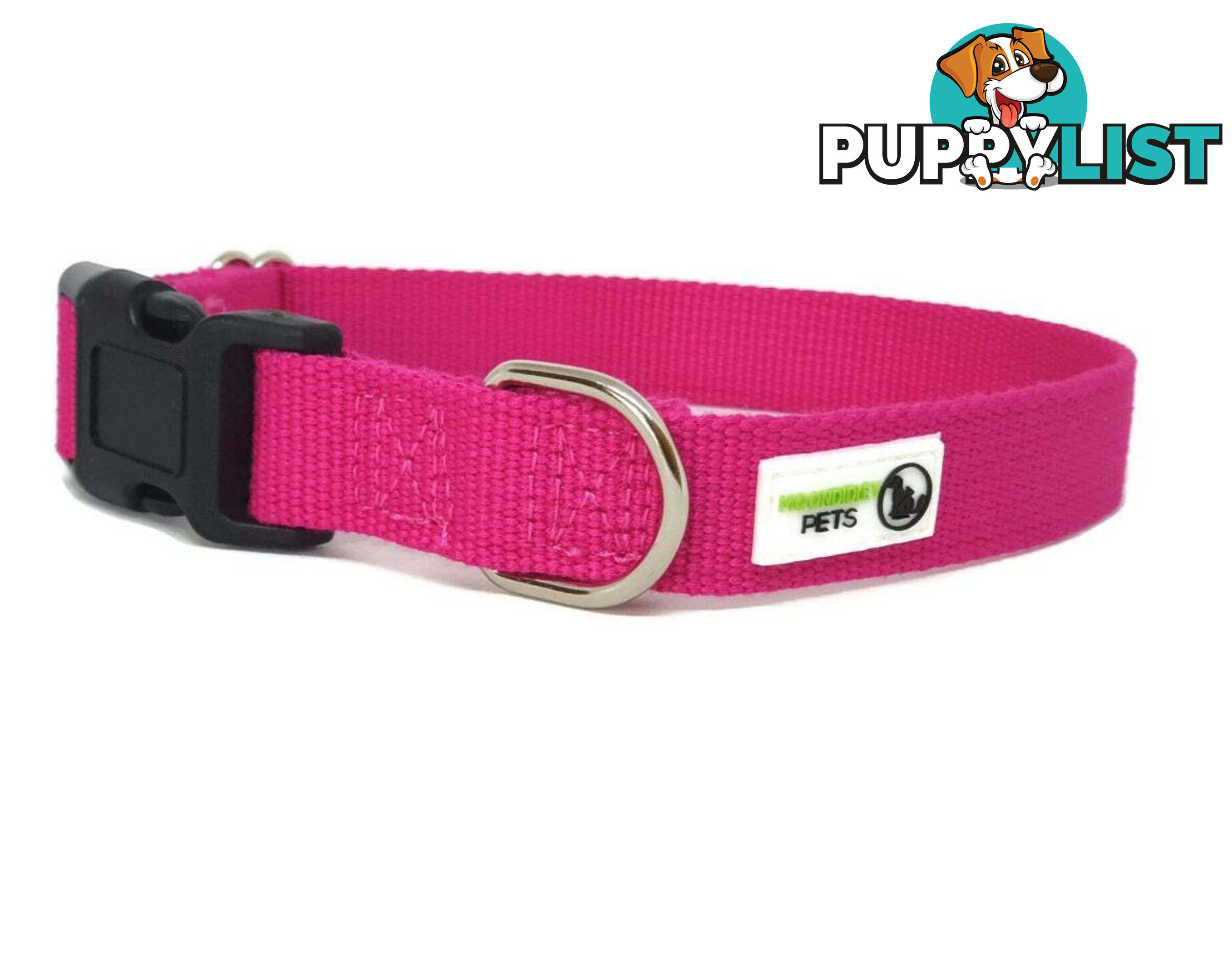 100% Pure Bamboo Fibre Dog Collar Plastic Buckle - Moondidley Pets - MDPCOLBAMSPUR