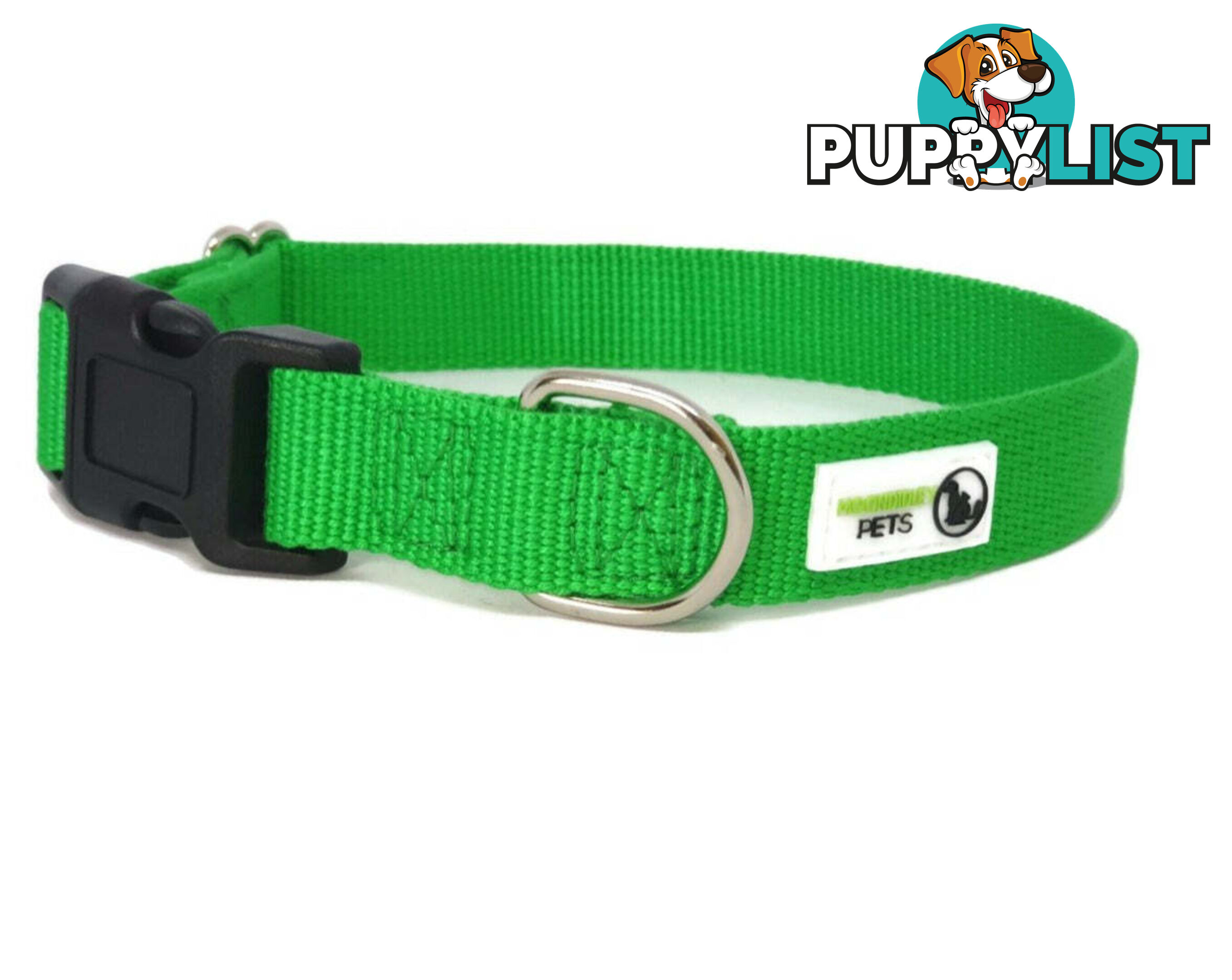 100% Pure Bamboo Fibre Dog Collar Plastic Buckle - Moondidley Pets - MDPCOLBAMSPUR