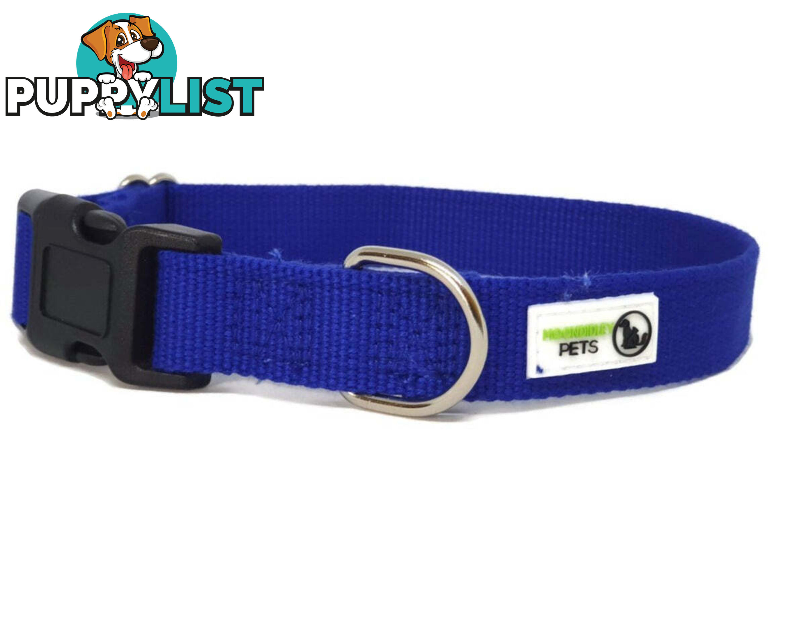 100% Pure Bamboo Fibre Dog Collar Plastic Buckle - Moondidley Pets - MDPCOLBAMSPUR