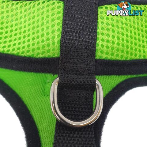 Doggie ID Harness Soft Air Mesh Personalised Embroidered - GC-HAR-ID-NVY-L