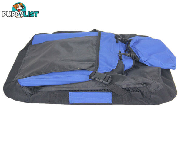 YES4PETS Small Foldable Pet Soft Dog Cat Puppy Rabbit Crate Bag With Curtain-Blue - V278-SC4934-S_BLUE