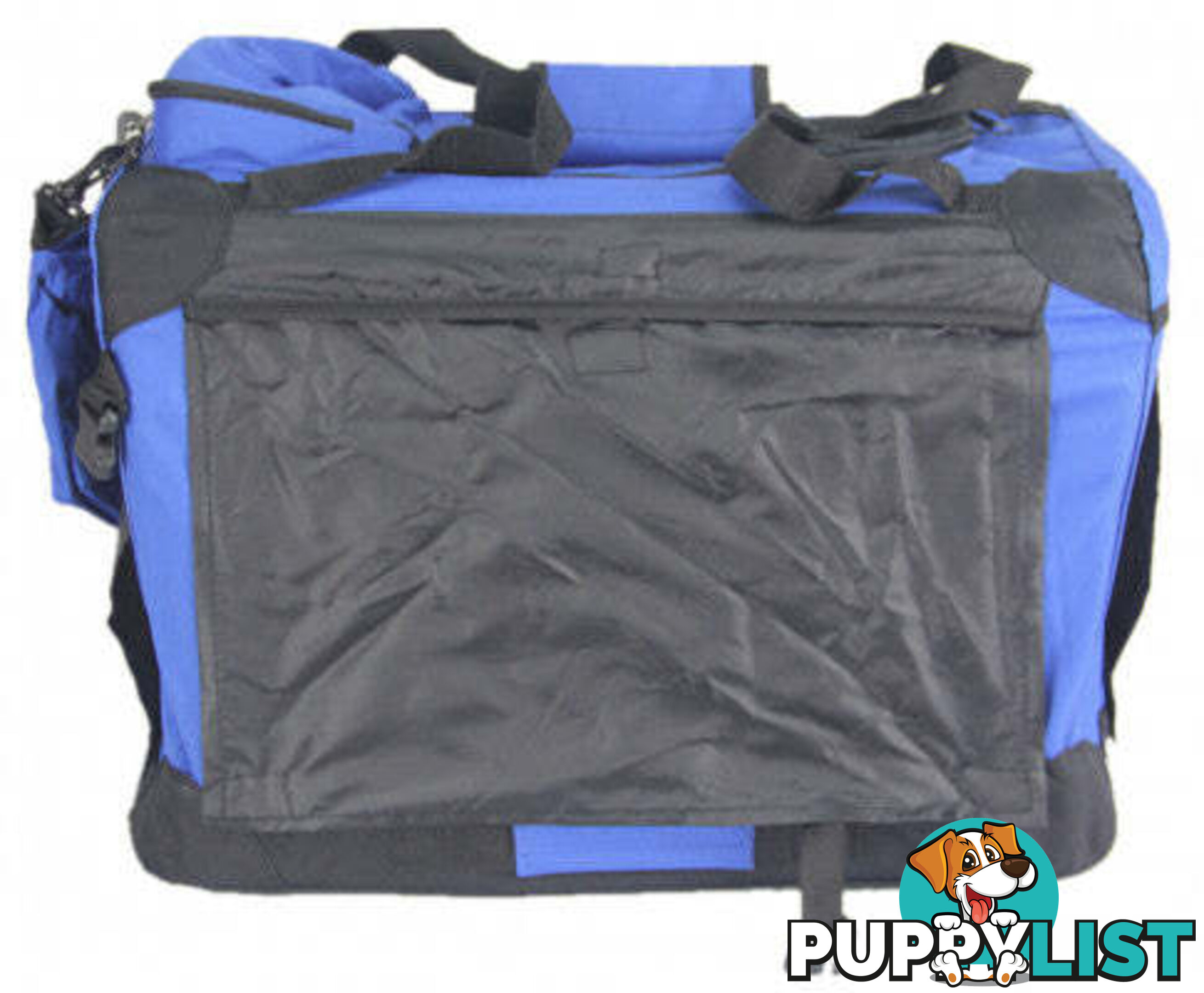 YES4PETS Small Foldable Pet Soft Dog Cat Puppy Rabbit Crate Bag With Curtain-Blue - V278-SC4934-S_BLUE
