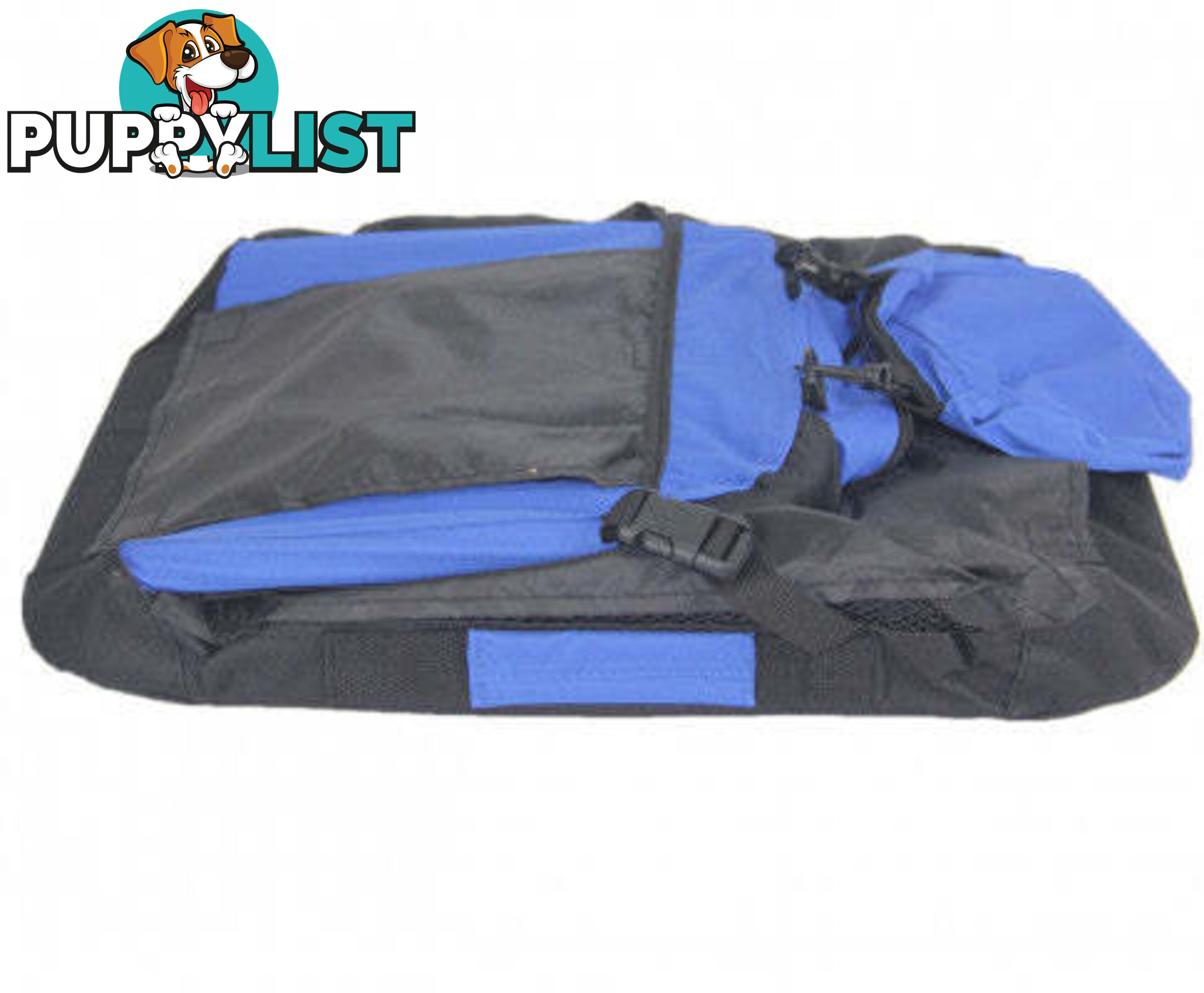 YES4PETS Small Foldable Pet Soft Dog Cat Puppy Rabbit Crate Bag With Curtain-Blue - V278-SC4934-S_BLUE
