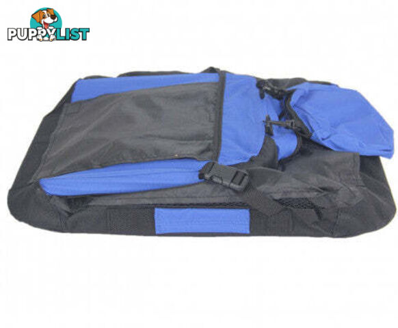 YES4PETS Small Foldable Pet Soft Dog Cat Puppy Rabbit Crate Bag With Curtain-Blue - V278-SC4934-S_BLUE