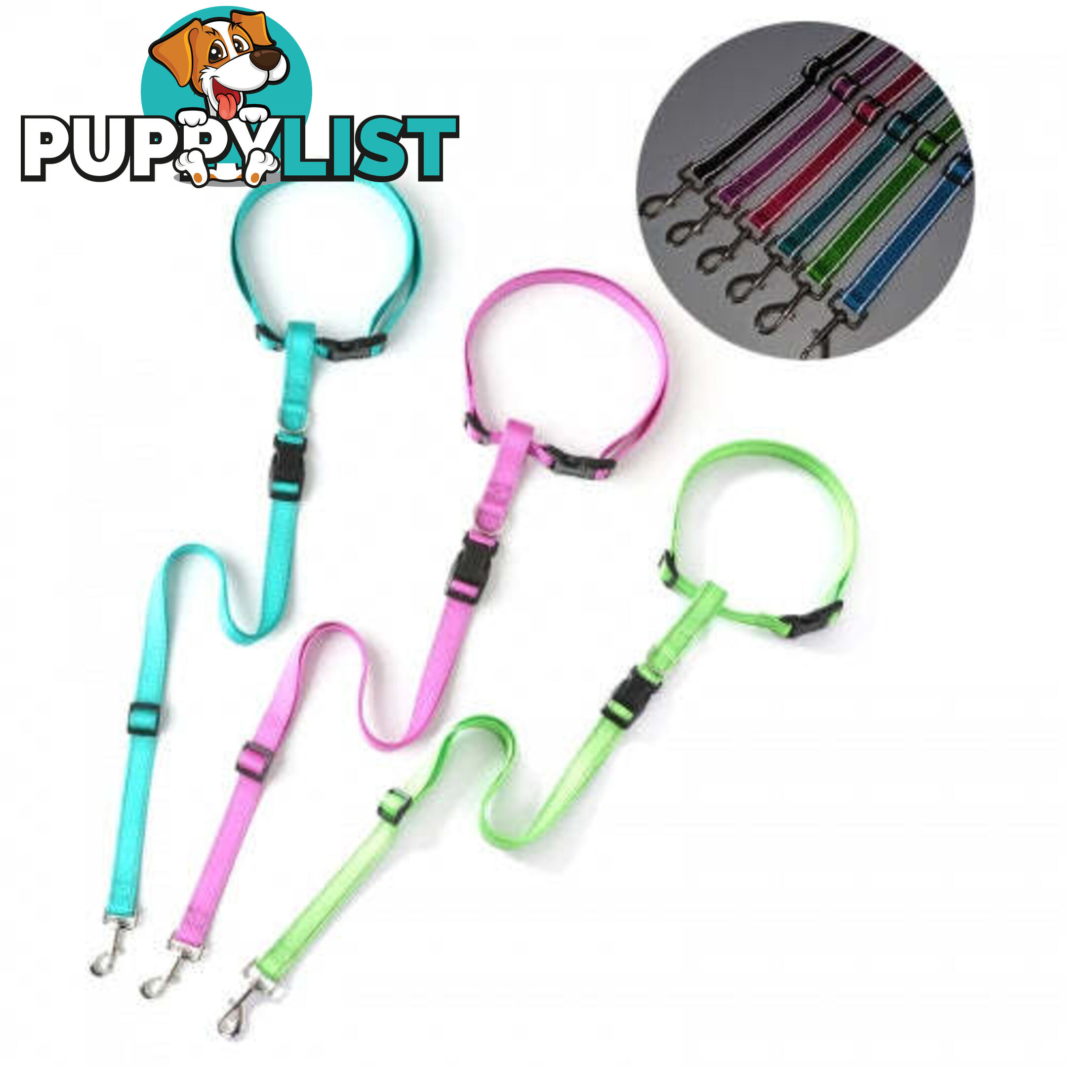 Hands Free Runner/Walker Waist Dog Leash Reflective- Moondidley Pets - MDPLDRUNGN
