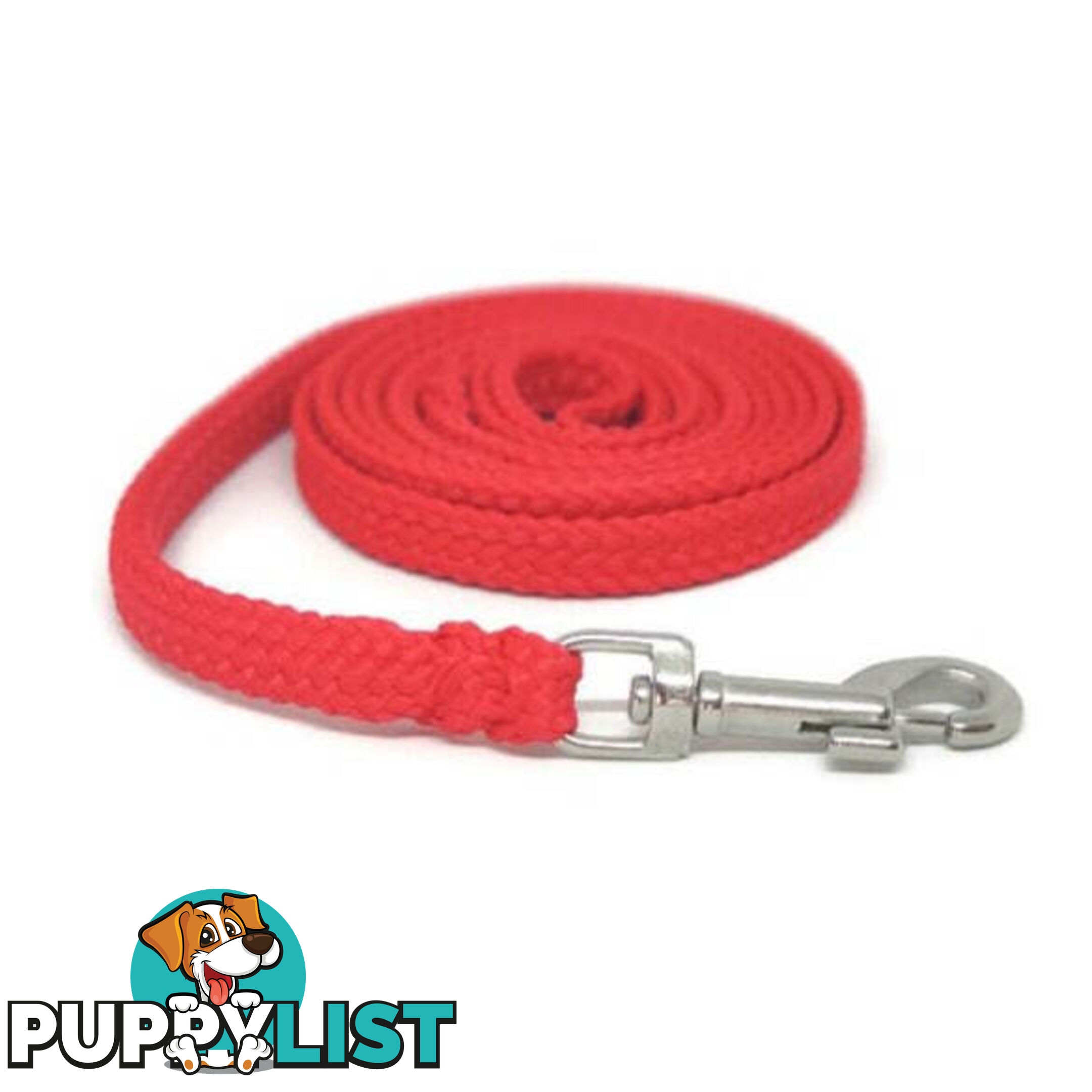 1.8m to 10m Long Dog Lead No Stitching Tough Yarnix 10mm Wide - YNXLD10-3-YEL-BR