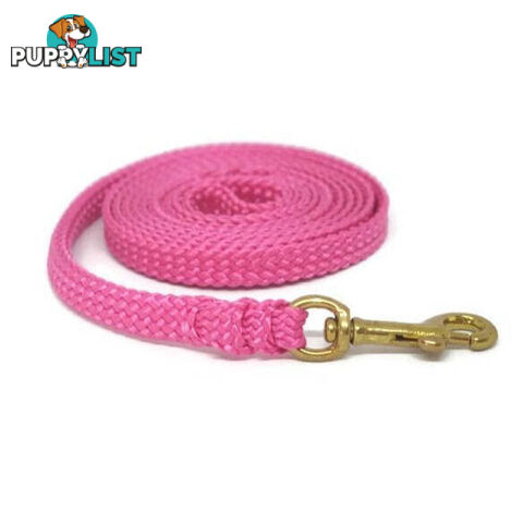 1.8m to 10m Long Dog Lead No Stitching Tough Yarnix 10mm Wide - YNXLD10-3-YEL-BR