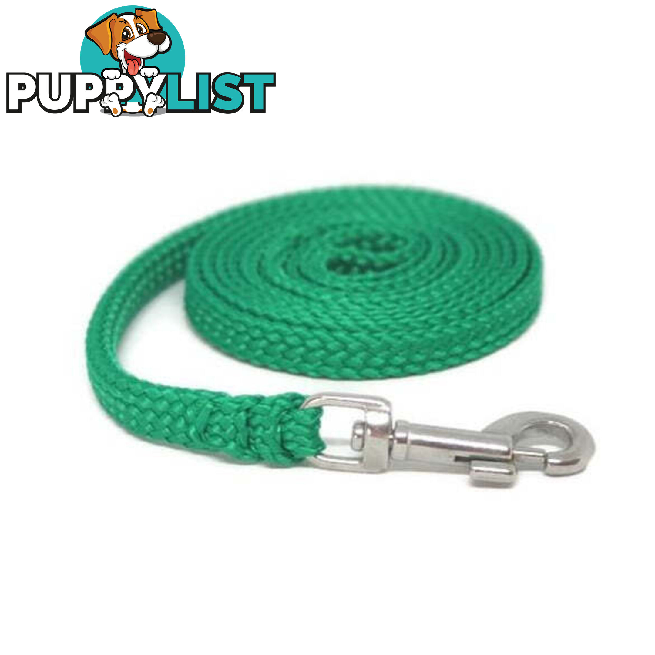 1.8m to 10m Long Dog Lead No Stitching Tough Yarnix 10mm Wide - YNXLD10-3-YEL-BR