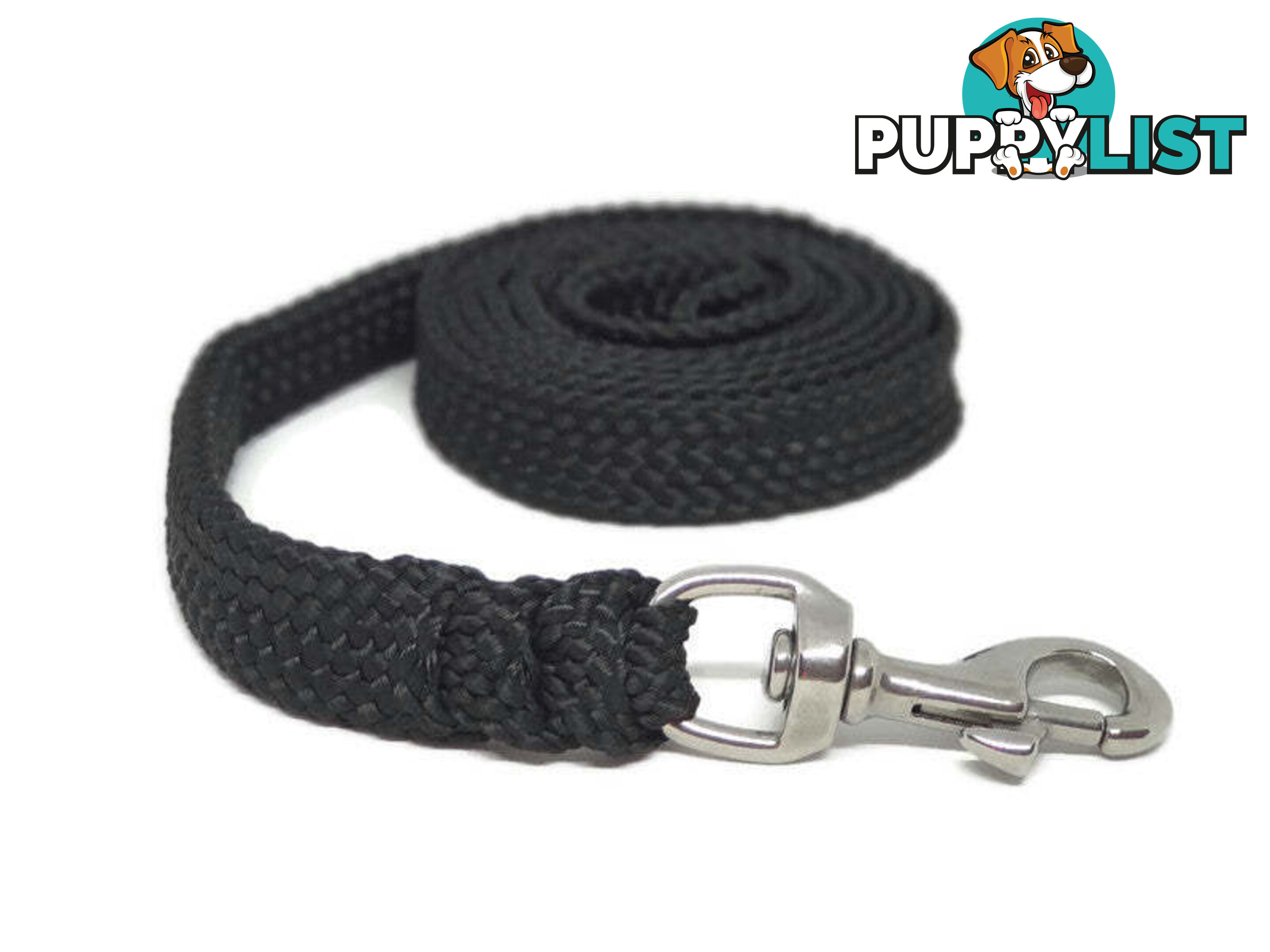 1.8m to 10m Long Dog Lead No Stitching Tough Yarnix 20mm Wide - YNXLD2010SSBLU