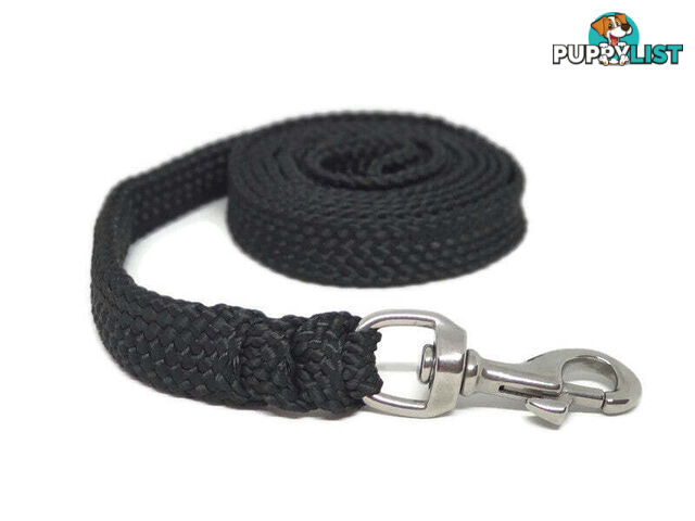 1.8m to 10m Long Dog Lead No Stitching Tough Yarnix 20mm Wide - YNXLD2010SSBLU
