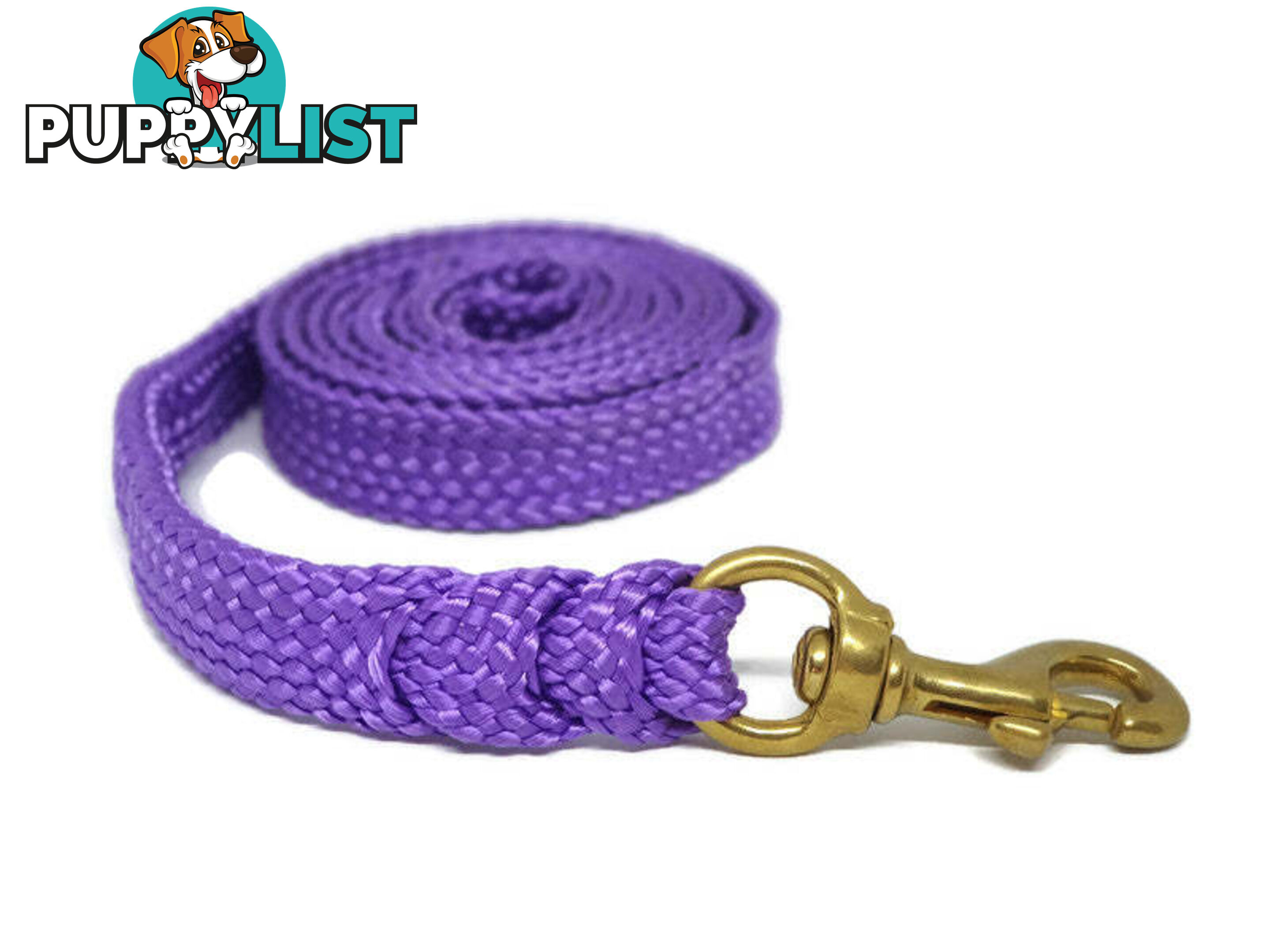 1.8m to 10m Long Dog Lead No Stitching Tough Yarnix 20mm Wide - YNXLD2010SSBLU