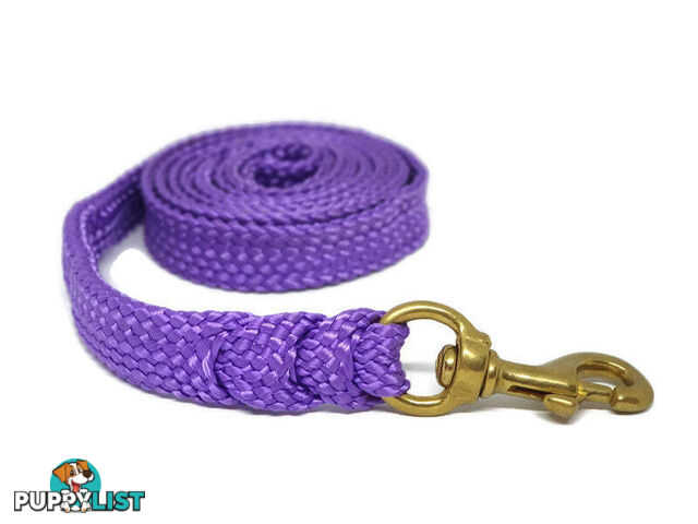 1.8m to 10m Long Dog Lead No Stitching Tough Yarnix 20mm Wide - YNXLD2010SSBLU