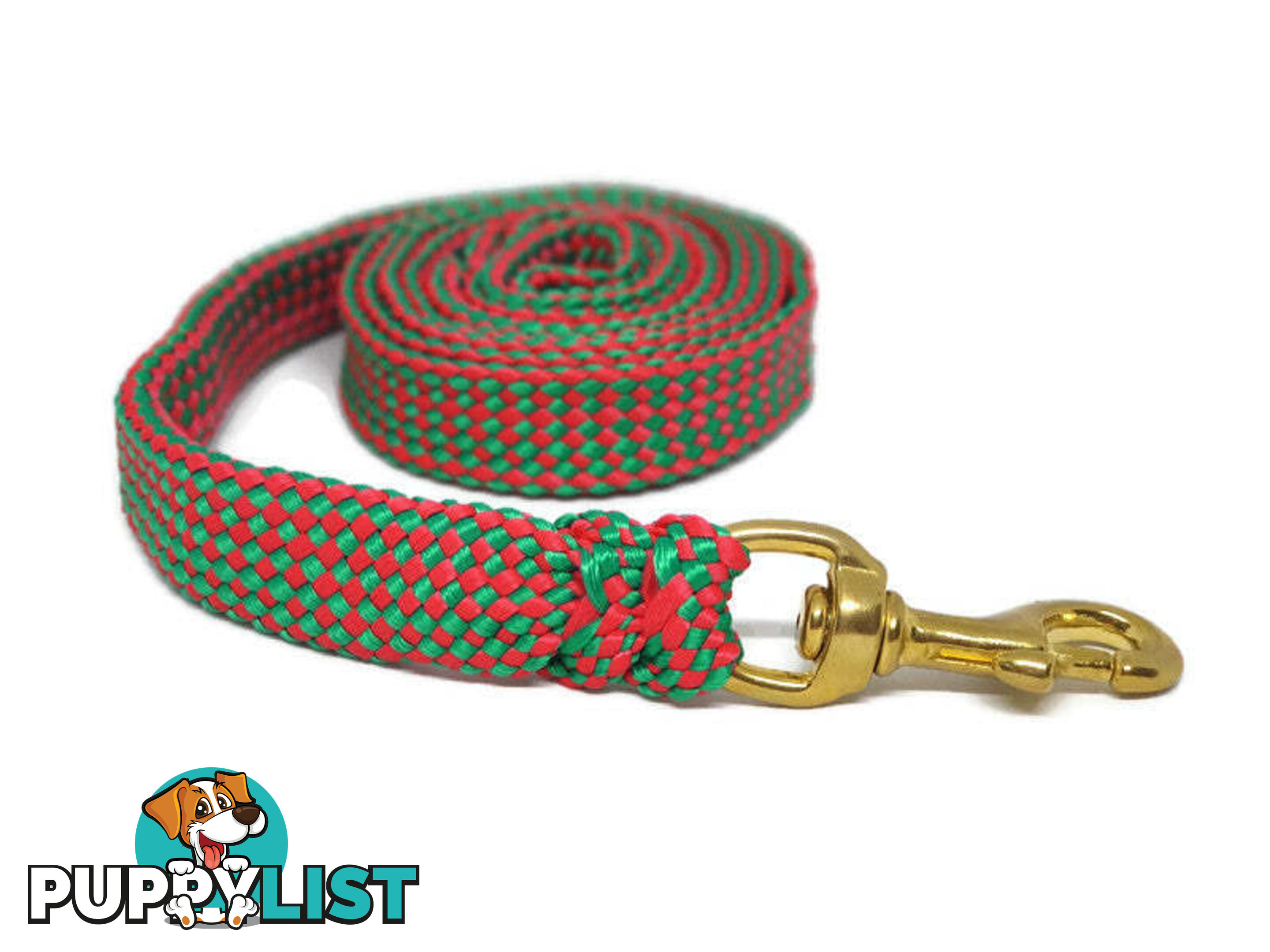 1.8m to 10m Long Dog Lead No Stitching Tough Yarnix 20mm Wide - YNXLD2010SSBLU