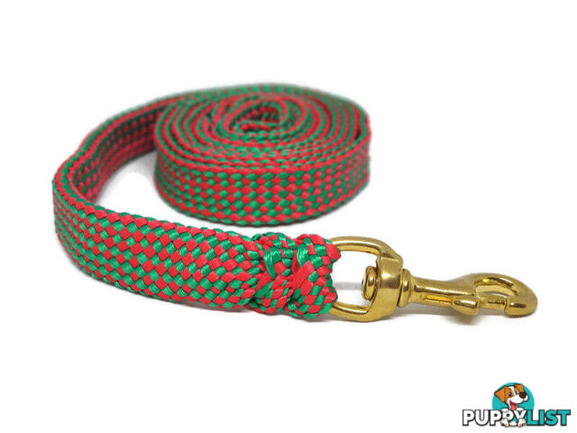 1.8m to 10m Long Dog Lead No Stitching Tough Yarnix 20mm Wide - YNXLD2010SSBLU
