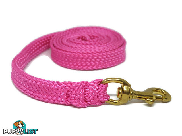 1.8m to 10m Long Dog Lead No Stitching Tough Yarnix 20mm Wide - YNXLD2010SSBLU