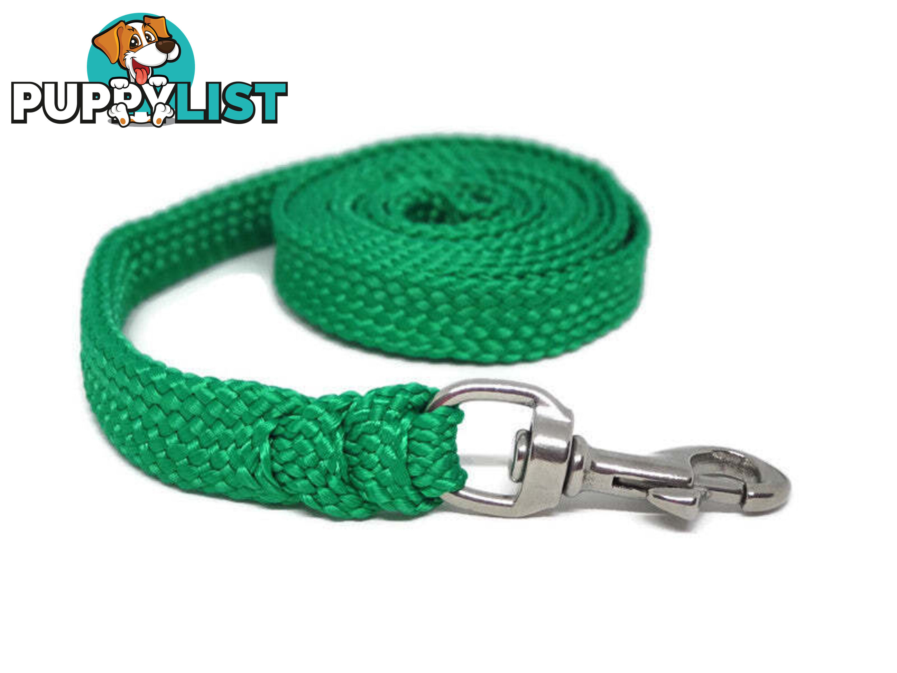 1.8m to 10m Long Dog Lead No Stitching Tough Yarnix 20mm Wide - YNXLD2010SSBLU