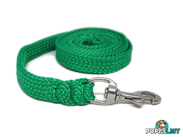 1.8m to 10m Long Dog Lead No Stitching Tough Yarnix 20mm Wide - YNXLD2010SSBLU
