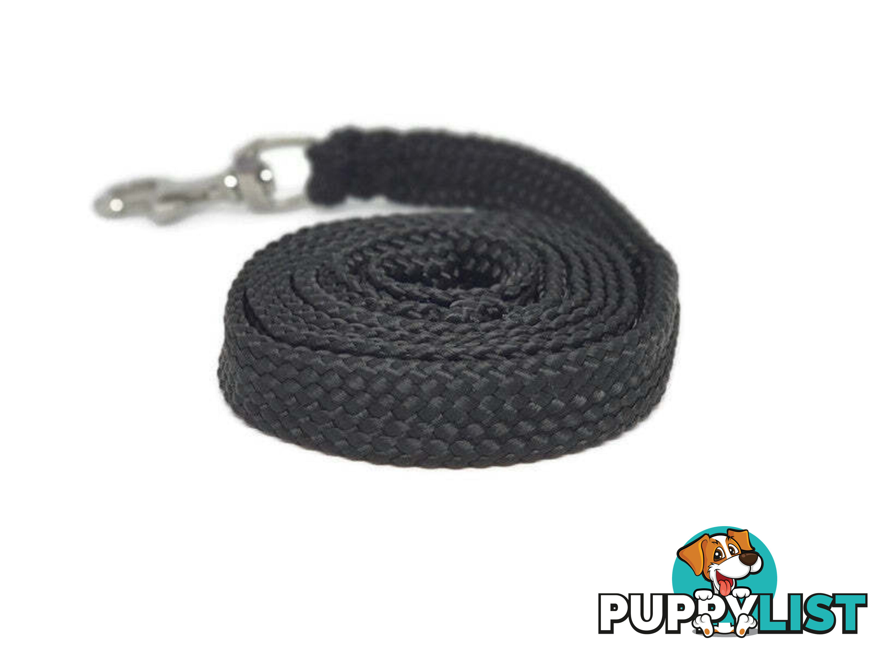 1.8m to 10m Long Dog Lead No Stitching Tough Yarnix 20mm Wide - YNXLD2010SSBLU