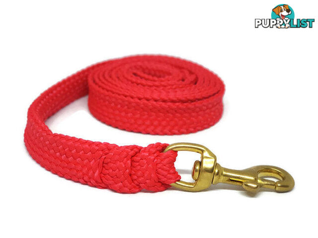 1.8m to 10m Long Dog Lead No Stitching Tough Yarnix 20mm Wide - YNXLD2010SSBLU
