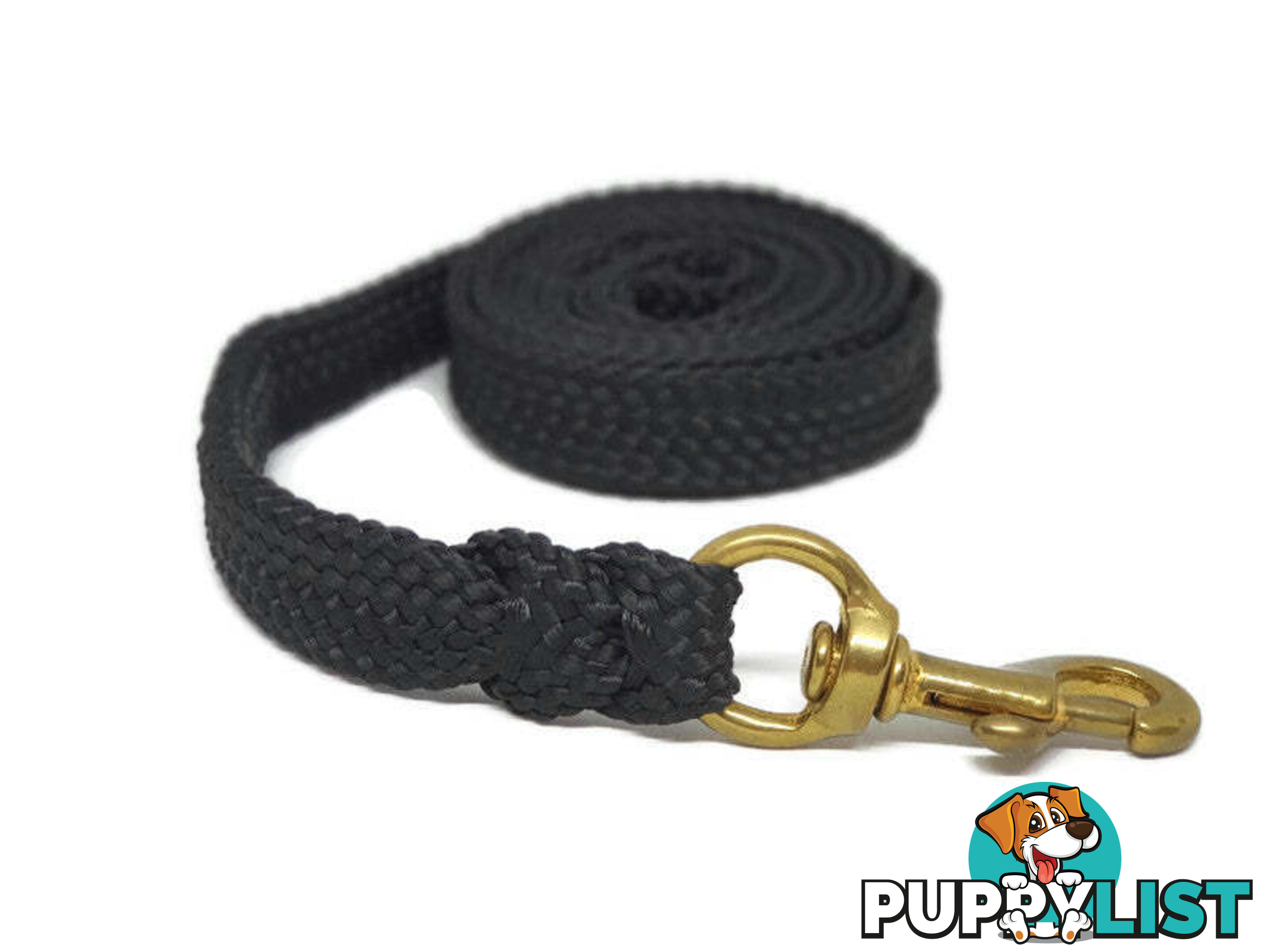 1.8m to 10m Long Dog Lead No Stitching Tough Yarnix 20mm Wide - YNXLD2010SSBLU