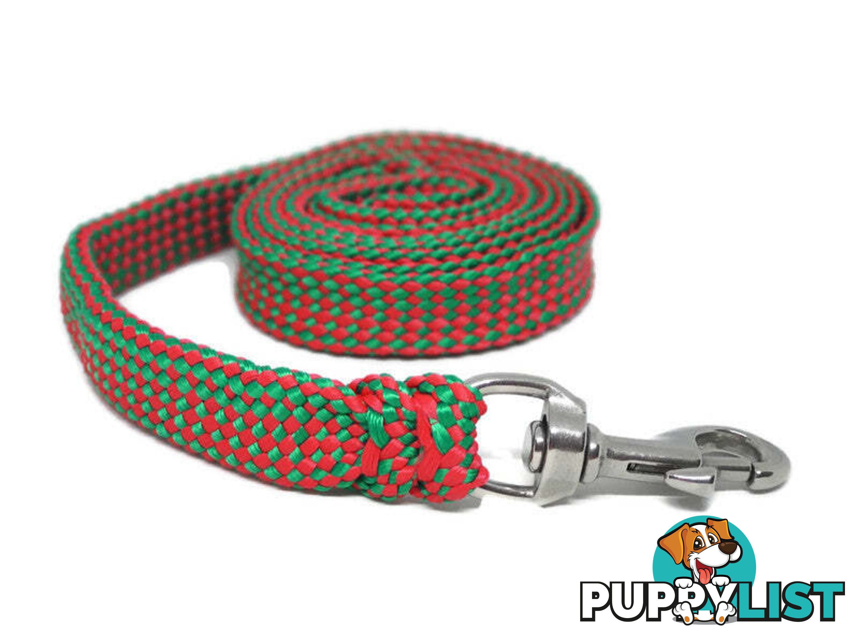 1.8m to 10m Long Dog Lead No Stitching Tough Yarnix 20mm Wide - YNXLD2010SSBLU