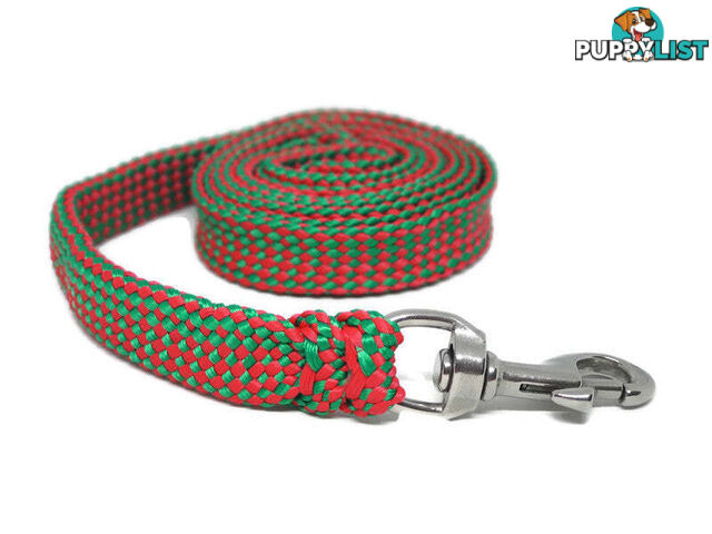 1.8m to 10m Long Dog Lead No Stitching Tough Yarnix 20mm Wide - YNXLD2010SSBLU