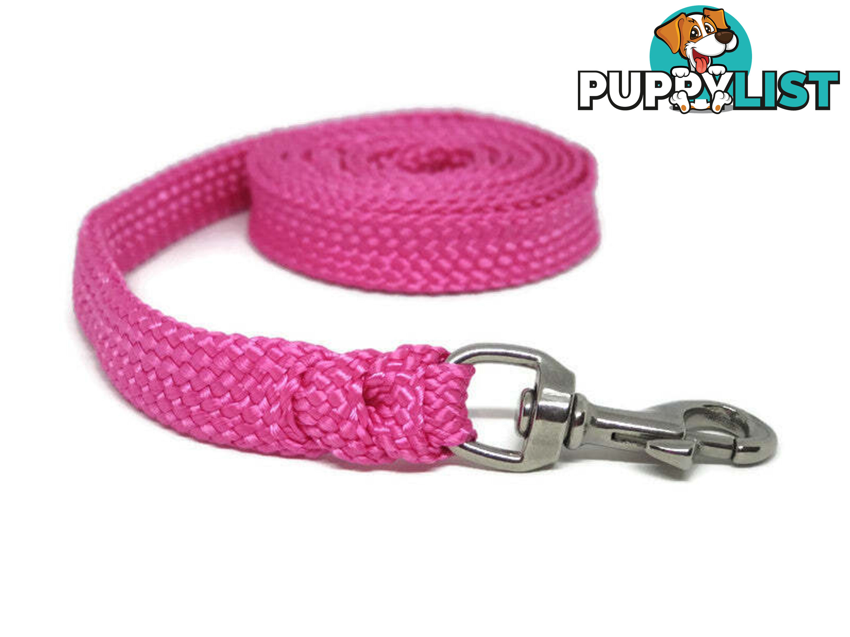 1.8m to 10m Long Dog Lead No Stitching Tough Yarnix 20mm Wide - YNXLD2010SSBLU