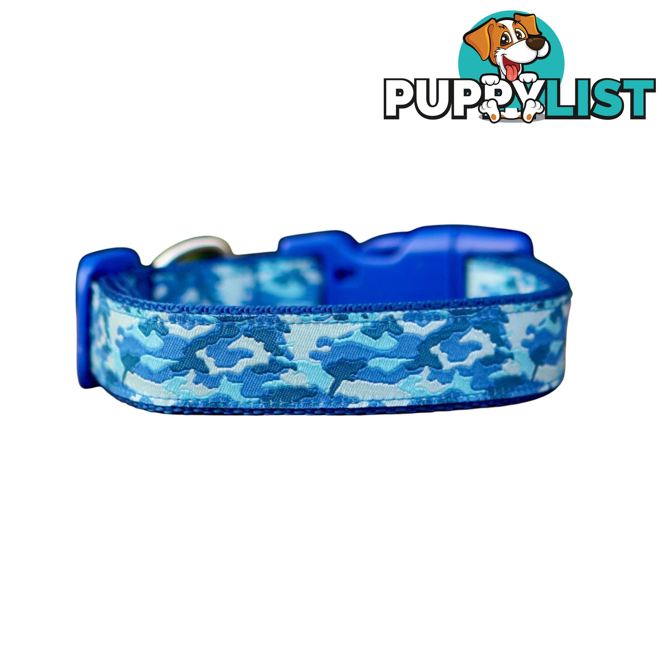 Camouflage Dog Collar - Hand Made by The Bark Side - TBSCAMMEDBLK
