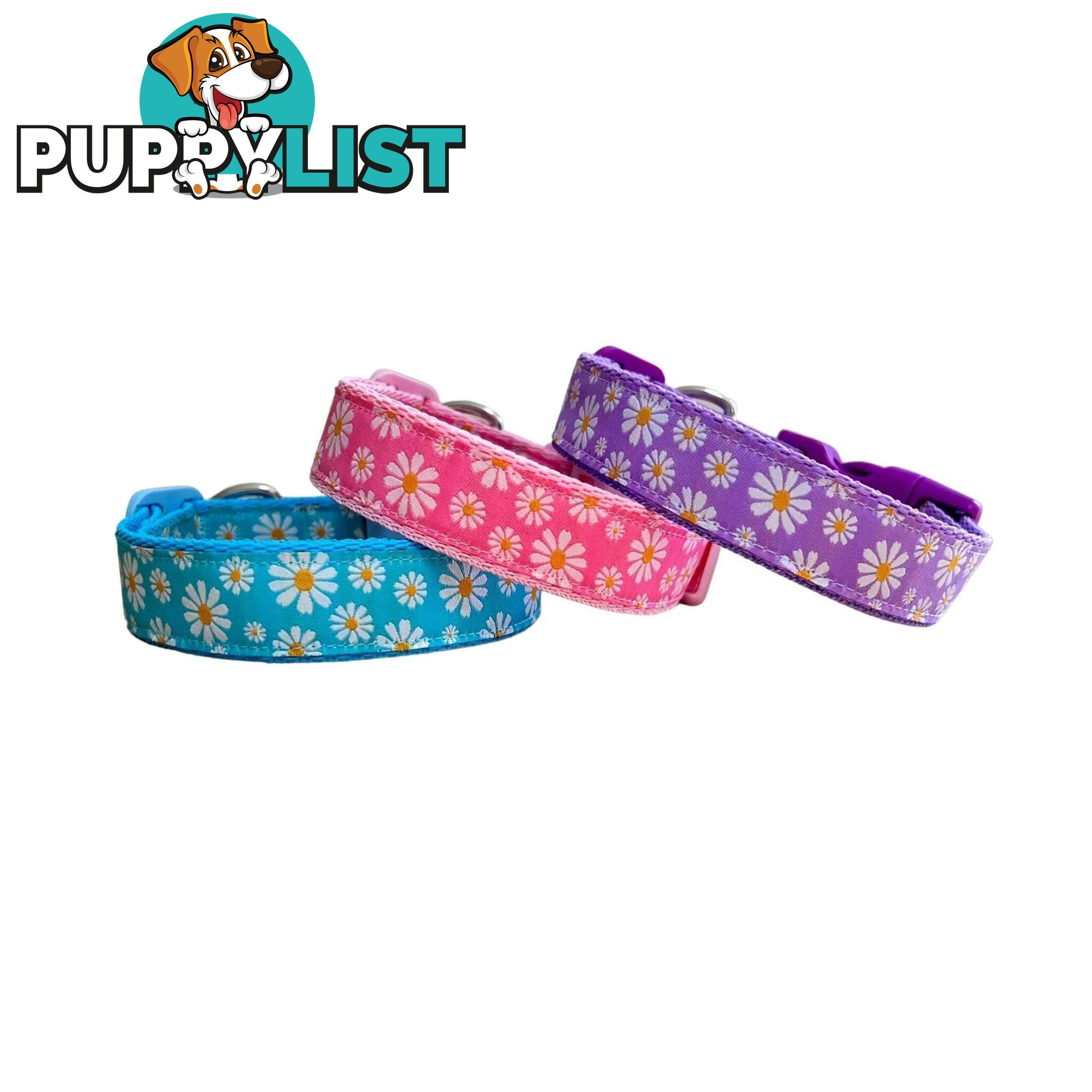 Daisy Dog Collar -  Hand Made by The Bark Side - TBSDAIXSLAV