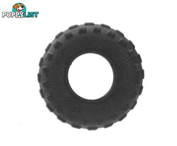 YES4PETS 2 x Dog/Puppy Terrain Rubber Tyre Toy - Dental Hygiene Chew Toy - V278-79782-TWO-RUBBER-TYRE-L