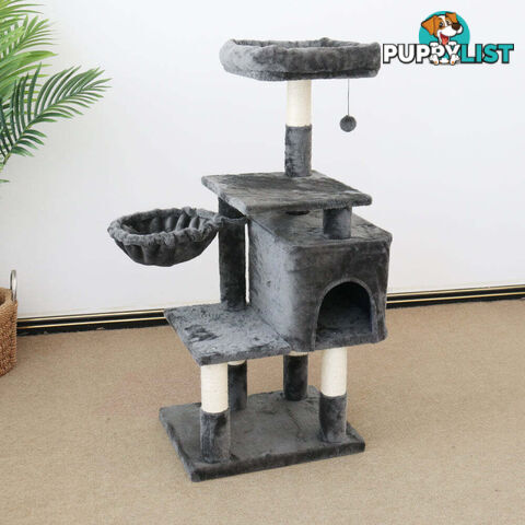 CATIO Chipboard Flannel Cat Scratching Tree - Abode 112cm - V390-C200468